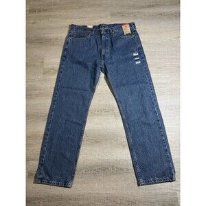 Levis 505 Regular Fit Straight Leg Dark Wash Jeans 505 SIZE 36 X 32 New With Tag